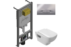 Комплект Jacob Delafon Struktura E29025-NF-M19 кнопка хром