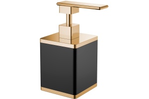 Дозатор Boheme Черный/Золото 10969-B-G
