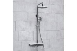 Душевая система WasserKraft 22.5 с термостатом хром - 2