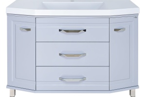 Тумба для комплекта Misty Терра 110 серая - 3