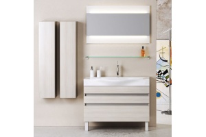 Мебель для ванной Aqwella 5 stars Бергамо 100 напольная, акация