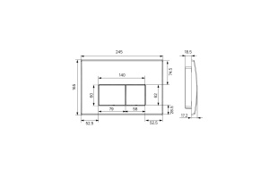 Комплект 2 в 1: инсталляция и клавиша смыва - 3