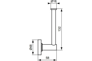 Держатель туалетной бумаги Ideal Standard IOM (A9132AA) - 2