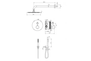 Душевой комплект Excellent PI хром - 3
