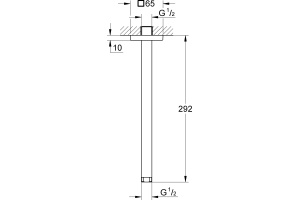 Кронштейн для верхнего душа Grohe Rainshower 27484000 - 2
