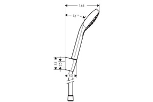 Душевая лейка Hansgrohe Croma select 11 см (26424400) - 3