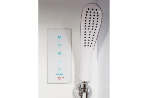 Душевая кабина Deto L 90х90 с электрикой, хром (L590EL) - 3