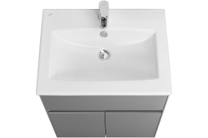 Тумба с раковиной Aquaton Форест 60 серый матовый - 2