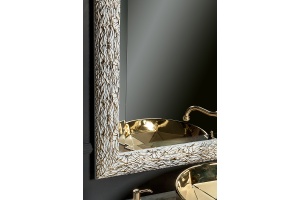 Зеркало Boheme Armadi Art Linea 75х95 белое золото - 2