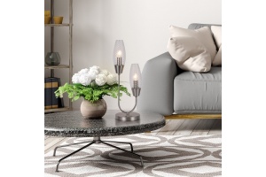 Настольная лампа декоративная Escada Desire 10165/2 Nickel - 2