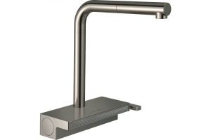 Кухонный смеситель Hansgrohe Aquno Select M81 однорычажный, 250, с вытяжным душем, 2jet, sBox, под сталь 73830800