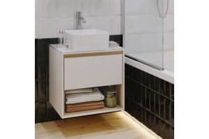 Тумба с раковиной Cersanit Louna 60 со столешницей - 2