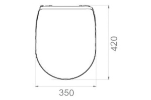 Сиденье для унитаза Boheme Puro белый с петлями золото - 2
