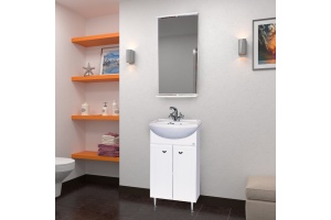 Тумба для комплекта Misty Уют 50 прямая белая - 2