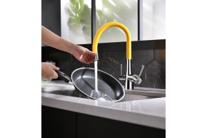 Смеситель Lemark Comfort (LM3075C-Yellow) для кухни  с подключением к фильтру с питьевой водой - 3