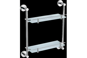 Полка стеклянная Rav Slezak Colorado двойная хром