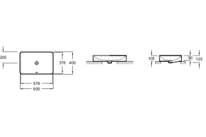 Раковина Jacob Delafon Vox EVF102 60 см - 2