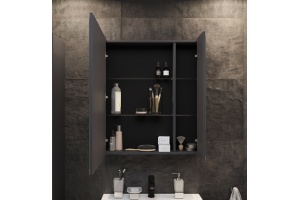 Зеркало-шкаф STWORKI Кронборг 70 см , навесное , в стиле лофт , черная , левый , прямоугольный - 3