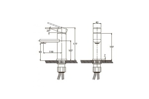 Смеситель Kaiser Arena 33011 для раковины - 2