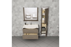 Зеркало с полкой Санта Венера 80 коричневый - 3