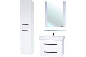 Тумба для комплекта Bellezza Рокко 80 подвесная белая 2 ящика - 2