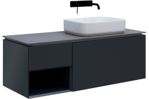 Тумба под раковину Allen Brau Infinity 120 R черный матовый - 2