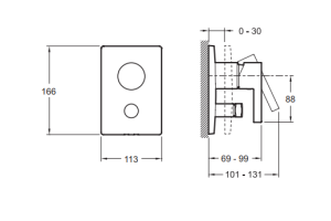 Смеситель Jacob Delafon Stillness E98723-CP для ванны с душем - 2