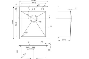 Мойка кухонная Zorg Inox RX RX-4551 - 2