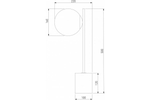 Настольная лампа декоративная Eurosvet Marbella 01157/1 латунь - 3