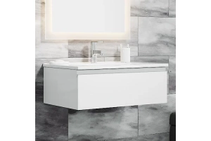 Тумба с раковиной Sanvit Авеню-1 70 белая глянцевая