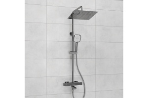Душевая система WasserKraft 30 с термостатом хром - белый - 2