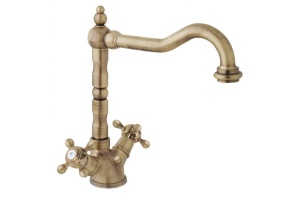 Смеситель для раковины Cezares Golf золото 24 карат (GOLF-LS2-03/24) - 2