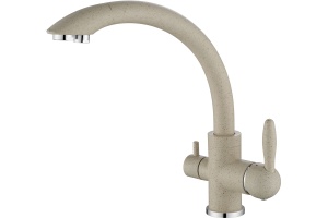 Смеситель Paulmark Essen для кухонной мойки, бежевый Es213001-328