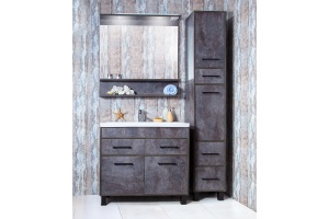 Тумба для комплекта Бриклаер Чили 90 цемент - 2