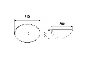 Раковина встраиваемая Weltwasser WW DEILBACH 6005 51 белый (10000003894) - 2