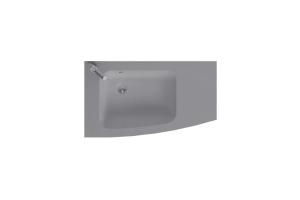 EB1884RU-DE4 Nona стеклянная раковина, матовый серый, 80 см, 1 раковина