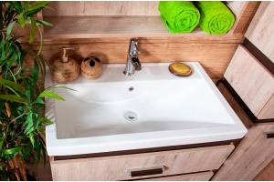 Тумба с раковиной Бриклаер Техас 60 дуб кантри, венге - 3