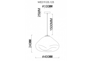 Подвесной светильник Wertmark Isola WE219.03.123 - 2