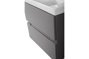 TECHNO База под раковину подвесная с двумя выкатными ящиками, Смоки софт AM-Techno-900-2C-SO-ZB815 - 3