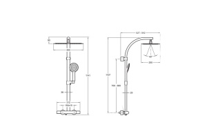 Душевая стойка Jacob Delafon Talan E20642-CP - 2