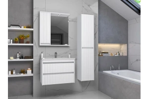 Зеркало Brevita Balaton 80 L, белое (BAL-04080-01-01Л) - 2