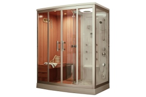 Душевая кабина Frank 170х112 левая с финской сауной