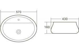Раковина BelBagno BB1399 - 3