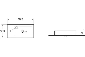 Раковина Vincea VBS-133L левая - 2