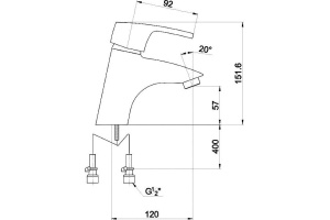 Смеситель для раковины Timo Beverly коричневый (0051F orb) - 3