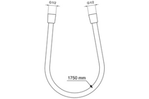 Душевой шланг Ideal Standard Idealflex 170 хром (BE175AA) - 2