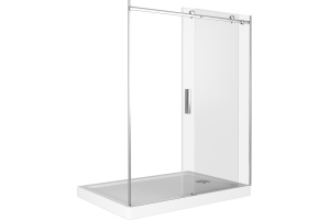 Душевая дверь в нишу Good Door Galaxy WTW-130-C-B профиль черный - 3