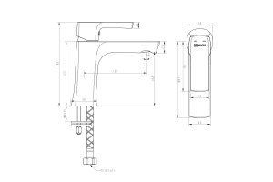Смеситель Lemark Ursus для раковины LM7206BL - 2