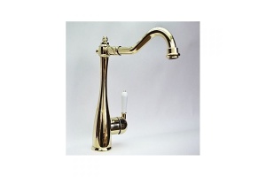 Смеситель для кухонной мойки Magliezza Grosso bianco золото (50121-do)