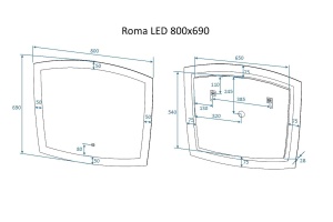 Зеркало с подсветкой 